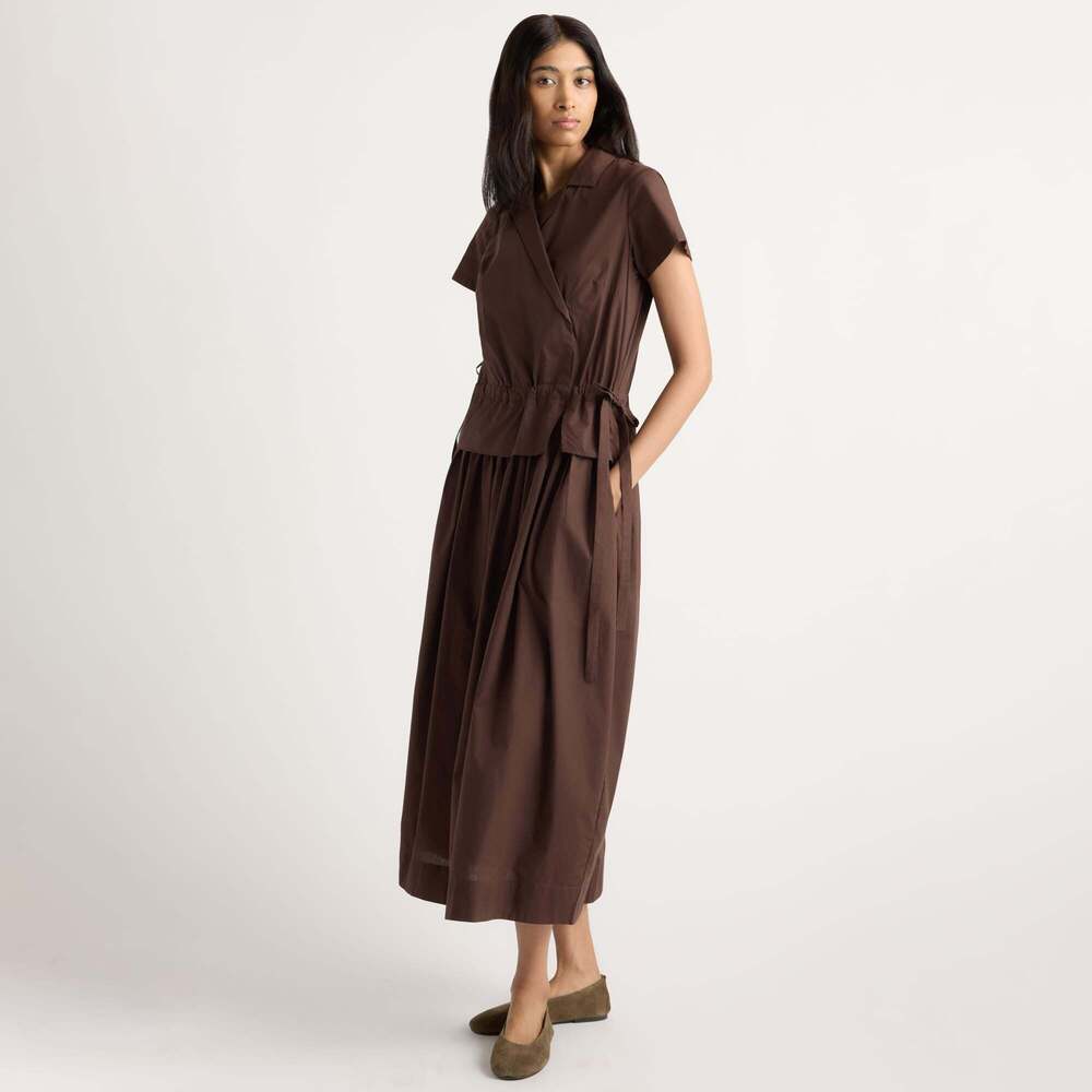 NWT M Modern Citizen Organic Cotton Wrap-Shirt Dress